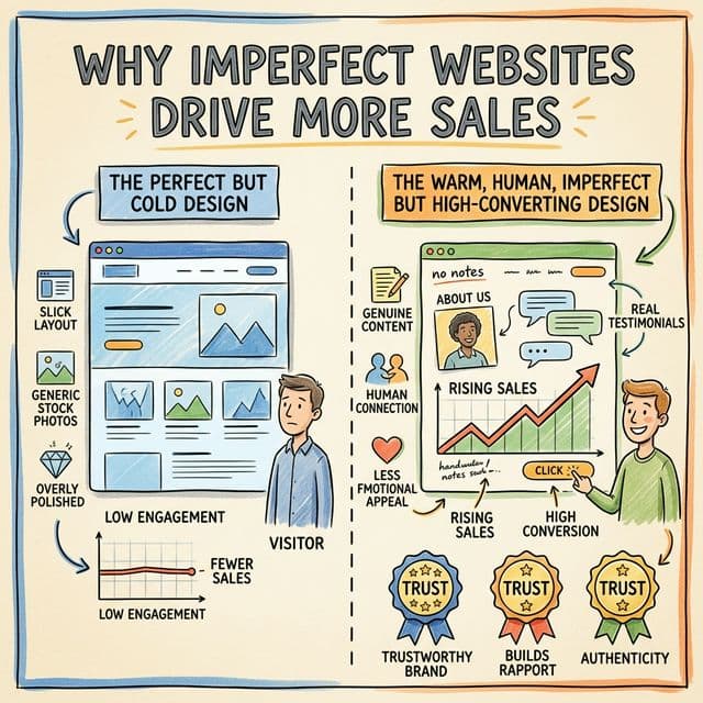 Why Imperfect Websites Drive More Sales: The Psychology of Trust